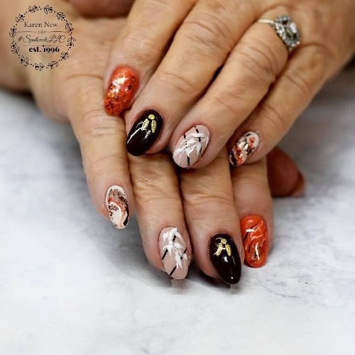 Water Marble Nail Art