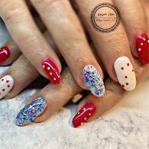 Multi-Color and Designed Nails